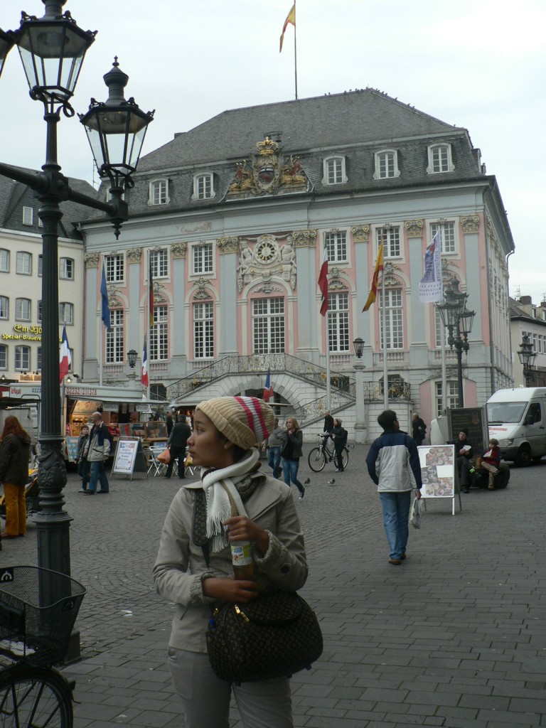 behind is the beautiful old building
