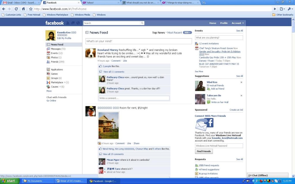 my Facebook